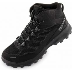 Merrell Speed Strike Mid GTX damskie buty trekkingowe, wodoodporne, rozmiar 41. Czarne trekkingi damskie Merrell, wspinaczkowe, gore-tex. Za 687.99 zł.