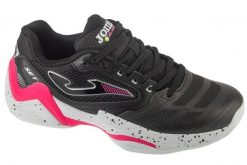 Buty do tenisa damskie, Set Lady 25 TSELW. Czarne obuwie sportowe damskie Joma, bez wzorów, z materiału, tenisowe. Za 199.00 zł.