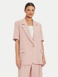 ViCOLO Marynarka TB2444 Różowy Regular Fit. Czerwone żakiety damskie ViCOLO, s, bez wzorów, z wiskozy. Za 229.99 zł.