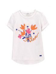 Coccodrillo T-Shirt WC5143201FGK Biały Regular Fit. Białe t-shirty i topy dla dziewczynek COCCODRILLO, bez wzorów, z bawełny, bez ramiączek. Za 29.99 zł.