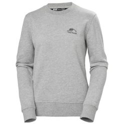 Bluza damska Helly Hansen Nord Graphic. Szare bluzy damskie Helly Hansen, s, bez wzorów, z bawełny, bez kaptura. Za 332.00 zł.