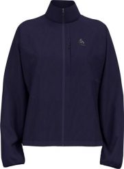 Kurtka damska Odlo ZEROWEIGHT Jacket. Niebieskie kurtki sportowe damskie Odlo, na wiosnę, l, bez wzorów, z materiału, bez kaptura, do biegania. Za 510.45 zł.