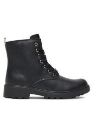Geox Kozaki J Casey J5620B 000BC C9999 D Czarny. Czarne buty zimowe dziewczęce Geox, bez wzorów, ze skóry, bez zapięcia. Za 309.99 zł.