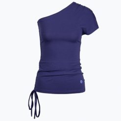 Koszulka do jogi Moonholi One Shoulder String na jedno ramię. Niebieskie koszulki sportowe damskie MOONHOLI, s, bez wzorów, sportowe, bez kołnierzyka. Za 219.00 zł.