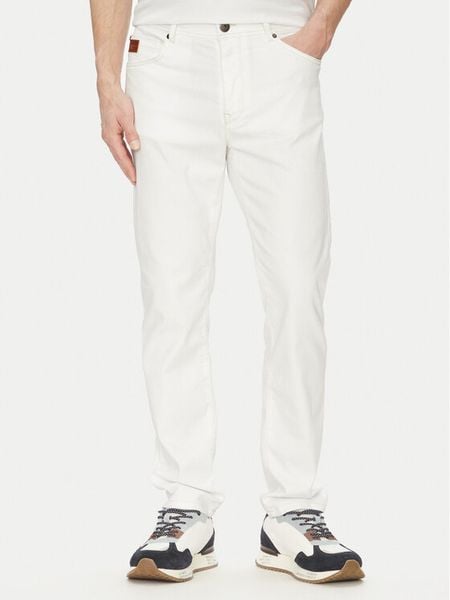 Aeronautica Militare Spodnie materiałowe 251PJ205CT3551 Biały Regular Fit. Białe spodnie materiałowe męskie Aeronautica Militare, m, bez wzorów, z bawełny. Za 399.99 zł.