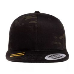 Classic Camo Snapback Cap. Czarne czapki i kapelusze damskie FLEXFIT, bez wzorów. Za 84.99 zł.