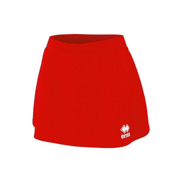 Spodenki dziewczęce Errea 3.0 minigonna. Czerwone spodenki dla dziewczynek ERREA, bez wzorów, z materiału, sportowe. Za 198.99 zł.