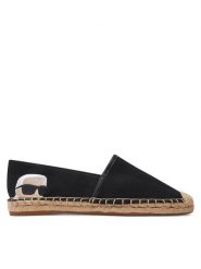 KARL LAGERFELD Espadryle KL80111N Czarny. Czarne espadryle damskie KARL LAGERFELD, bez wzorów, z materiału, bez obcasa, bez zapięcia. Za 309.99 zł.