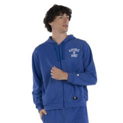 Bluza z kapturem na zamek Errea Graphic 036. Niebieskie bluzy męskie ERREA, m, bez wzorów, z kapturem. W wyprzedaży za 166.50 zł.