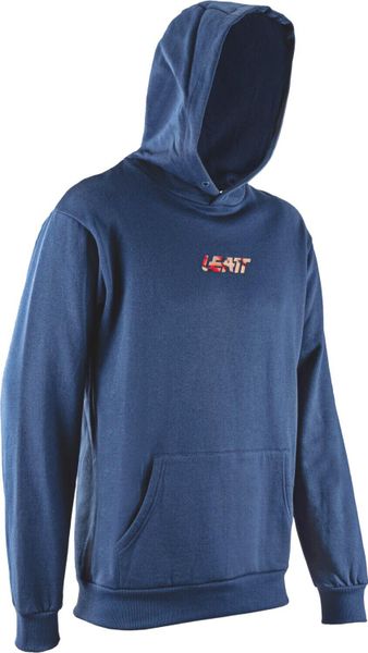 Bluza z kapturem Leatt Core. Niebieskie bluzy męskie LEATT, s, bez wzorów, z bawełny, z kapturem. Za 412.50 zł.