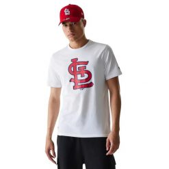 Koszulka St Louis Cardinals Nos MLB Regular. Białe koszulki sportowe męskie New Era, xl, bez wzorów, z materiału, bez kołnierzyka, bez ramiączek. Za 126.50 zł.