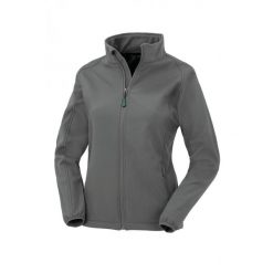 Damska kurtka z recyklingu Result Softshell. Szare kurtki damskie RESULT, l, bez wzorów, z materiału, bez kaptura. Za 129.70 zł.