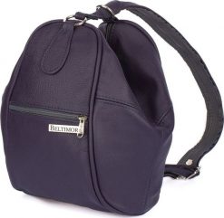 Beltimore Fioletowy plecak damski skórzany torebka 2w1 Beltimore 019 NoSize. Fioletowe plecaki damskie Beltimore, bez wzorów. Za 179.99 zł.