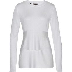 Sweter z baskinką bonprix matowy srebrny. Swetry damskie marki bonprix. Za 37.99 zł.