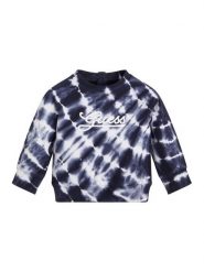 Guess Bluza N3GQ03 KA6R3 Granatowy Regular Fit. Niebieskie bluzy dla chłopców Guess, z aplikacjami, z bawełny, bez ramiączek, bez kaptura. Za 109.99 zł.