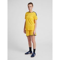 Hummel KOSZULKA DAMSKA T-shirt hmlAUTHENTIC POLY JERSEY WOMAN. Żółte koszulki sportowe damskie Hummel, l, bez wzorów, z jersey, bez kołnierzyka, bez ramiączek, do biegania. Za 85.00 zł.