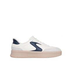 Buty sportowe sneakersy damskie Skechers Lifted Luxe Slip-Ins. Niebieskie obuwie sportowe damskie Skechers, bez wzorów. Za 319.00 zł.