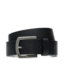 Pasek Męski Pepe Jeans. Czarne paski damskie Pepe Jeans, bez wzorów, z jeansu. Za 219.99 zł.