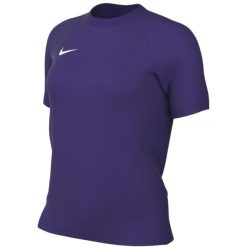 Koszulka damska Nike Dri-Fit Park VIII. Fioletowe koszulki sportowe damskie Nike, bez wzorów, z materiału, sportowe, bez kołnierzyka. Za 66.99 zł.