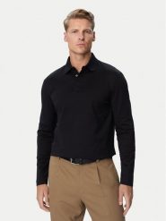 BOSS Polo 50570431 Czarny Regular Fit. Czarne koszulki polo męskie Boss, m, bez wzorów, z bawełny, bez ramiączek. Za 629.99 zł.