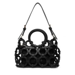 Torebka GINO ROSSI. Czarne torebki do ręki damskie Gino Rossi, bez wzorów, bez dodatków. Za 299.99 zł.