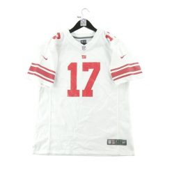 Second life - Koszulka Nike męska NFL New York Giants 17 wyjazdowa - Jak nowy. Białe koszulki sportowe męskie Nike, m, bez wzorów, bez kołnierzyka, bez ramiączek, do piłki nożnej. Za 127.76 zł.