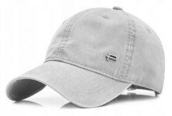 Letnia Czapka z Daszkiem (Bejsbolówka) - Pako Jeans - Jasny Popiel. Szare czapki i kapelusze męskie Pako Jeans, na lato, bez wzorów, z bawełny. Za 55.00 zł.