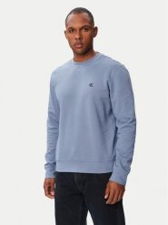 Calvin Klein Jeans Bluza LV04RG275G Niebieski Classic Fit. Niebieskie bluzy męskie Calvin Klein Jeans, m, bez wzorów, z bawełny, bez kaptura. Za 329.99 zł.