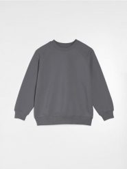 Bluza w stylu basic - szary. Szare bluzy damskie Sinsay, l, bez wzorów, bez kaptura. W wyprzedaży za 14.99 zł.