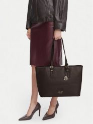 Nine West Torebka EO-QUIET ELEGANCE-LDA9895 Brązowy ciemny. Brązowe torebki do ręki damskie Nine West, bez wzorów, bez dodatków. Za 449.99 zł.