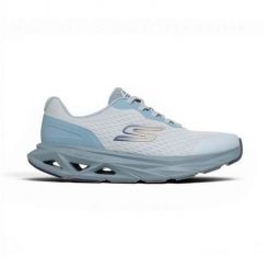 Buty do biegania damskie Skechers Glide-step Vortex-Avalin. Niebieskie obuwie sportowe damskie Skechers, bez wzorów, z materiału, do biegania. Za 416.00 zł.