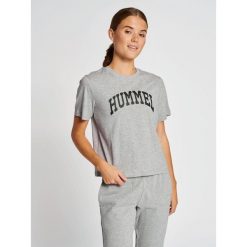Koszulka damska Hummel Ic Gill Loose. Szare koszulki sportowe damskie Hummel, s, bez wzorów, bez kołnierzyka, bez ramiączek, do piłki nożnej. W wyprzedaży za 73.45 zł.