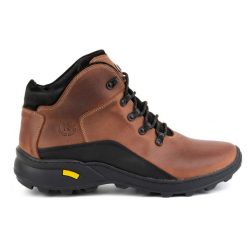 KOMODO Buty męskie trzewiki skórzane zimowe 903K ceglane brązowe. Brązowe trekkingi męskie na zimę, trekkingowe. Za 438.49 zł.