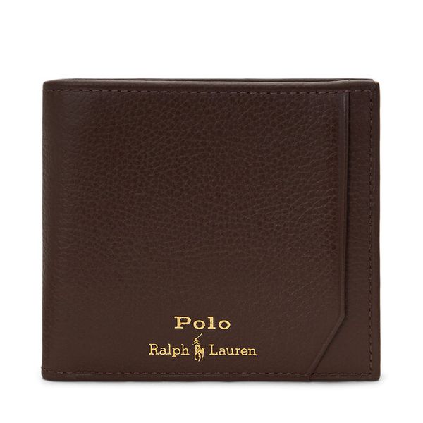 Portfel Polo Ralph Lauren. Brązowe portfele męskie Polo Ralph Lauren, bez wzorów. Za 599.99 zł.