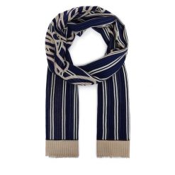Szal Tommy Hilfiger. Niebieskie szaliki i chusty damskie Tommy Hilfiger, bez wzorów. Za 249.99 zł.