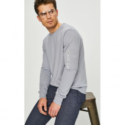 Brave Soul - Bluza. Szare bluzy męskie Brave Soul, z bawełny. W wyprzedaży za 59.90 zł.
