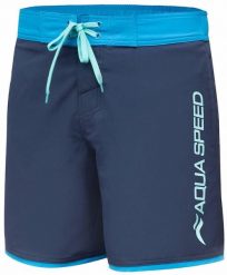 Spodenki kąpielowe męskie Aqua Speed Evan. Niebieskie kąpielówki męskie Aqua-Speed, m, bez wzorów, z elastanu, do pływania. Za 79.99 zł.