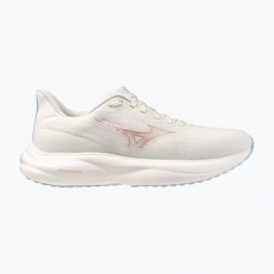 Buty do biegania damskie Mizuno Revolt 4 snow. Białe obuwie sportowe damskie Mizuno, bez wzorów, do biegania. Za 319.99 zł.