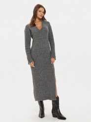 Liu Jo Sukienka dzianinowa WF4532 MA57P Szary Slim Fit. Szare sukienki damskie Liu Jo, m, bez wzorów, z dzianiny, bez kołnierzyka, bez ramiączek. Za 399.99 zł.