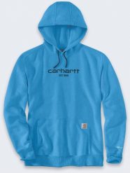 Bluza Carhartt Force Light Logo Engineer Blue. Niebieskie bluzy męskie Carhartt, m, bez wzorów, bez kaptura. Za 258.99 zł.
