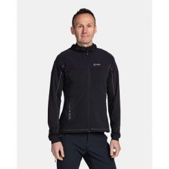 Męska bluza outdoorowa Kilpi MEMPHIS-M. Czarne bluzy męskie Kilpi, m, bez wzorów, z materiału, bez kaptura. Za 215.49 zł.