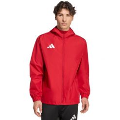 Kurtka męska adidas Entrada 26 All Weather. Czerwone bluzy męskie Adidas, m, bez wzorów, z poliesteru, bez kaptura. Za 170.99 zł.