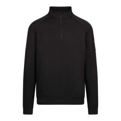 Bluza Męska Suwak Do Połowy Zakery. Czarne bluzy męskie Trespass, l, bez wzorów, z dzianiny, bez kaptura. Za 171.99 zł.