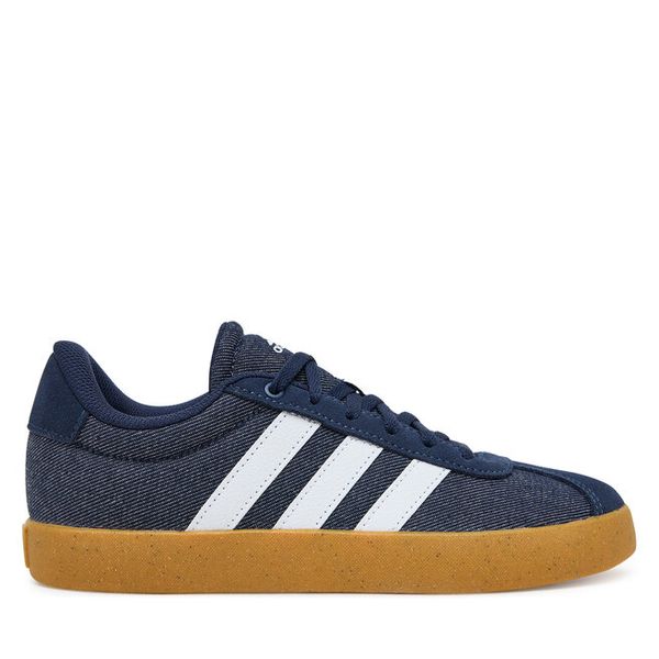 Sneakersy adidas. Niebieskie trampki i tenisówki chłopięce Adidas, bez wzorów, bez zapięcia. Za 159.99 zł.