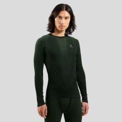 Bielizna termoaktywna z długim rękawem Odlo BL TOP crew neck l/s PERFORMANCE. Szara bielizna termoaktywna męska Odlo, l, z materiału. Za 459.99 zł.