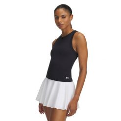 Top treningowy damski Under Armour Motion High Neck Tank. Czarne obuwie sportowe damskie Under Armour, bez wzorów, na fitness i siłownię. Za 139.99 zł.