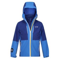 Kurtka turystyczna chłopięca Regatta Hydrate VIII 3w1. Niebieskie kurtki i płaszcze dla chłopców Regatta, bez wzorów, z poliesteru, sportowe, bez kaptura. Za 293.70 zł.