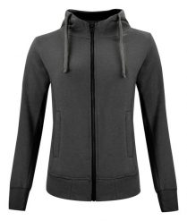 Clique Classic Hoody Full Zip Women - Damska bluza z kapturem na zamek,. Szare bluzy damskie CLIQUE, xl, bez wzorów, z bawełny, z kapturem. Za 237.97 zł.