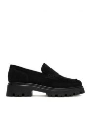 Badura Loafersy C-AVAH-25050LM Czarny. Czarne mokasyny damskie Badura, ze skóry. Za 249.99 zł.