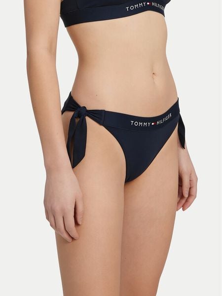 Tommy Hilfiger Dół od bikini UW0UW06362 Granatowy. Niebieskie bikini damskie Tommy Hilfiger, xs, bez wzorów. Za 112.99 zł.